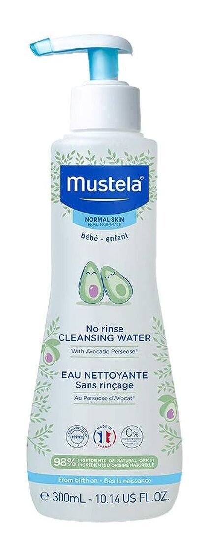 MUSTELA No-Rinse Baby Cleansing Water with Avocado