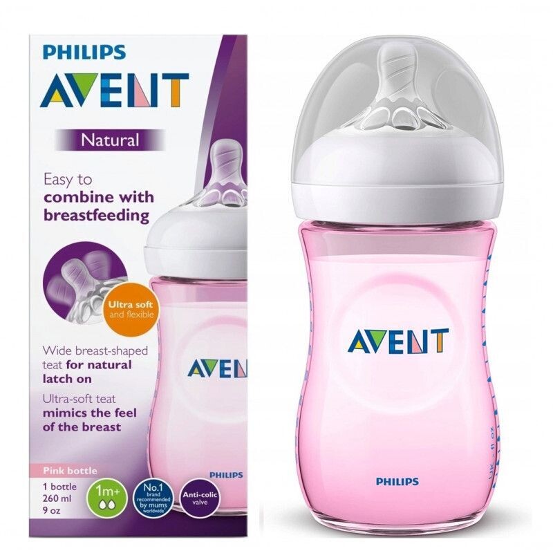 AVENT260 ml NATURAL FEEDING BOTTLES