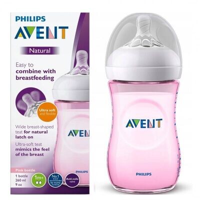 AVENT260 ml NATURAL FEEDING BOTTLES