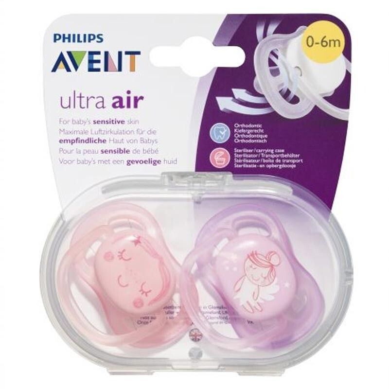 AVENT ULTRA AIR 0-6M 2 SILICONE PACIFIER