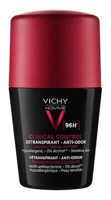 Vichy Deodorant Clinical Control Roll On Deodorant & Antiperspirant 96 Hour FOR MEN