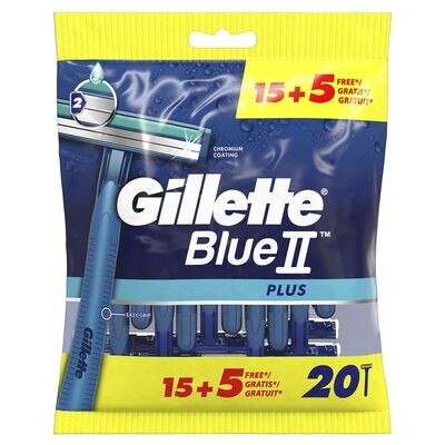 Gillette blue 2 plus 20pcs