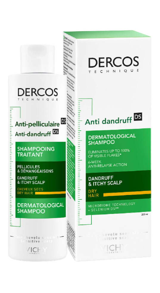 Vichy Dercos Anti Dandruff Shampoo for Dry hair 200ml