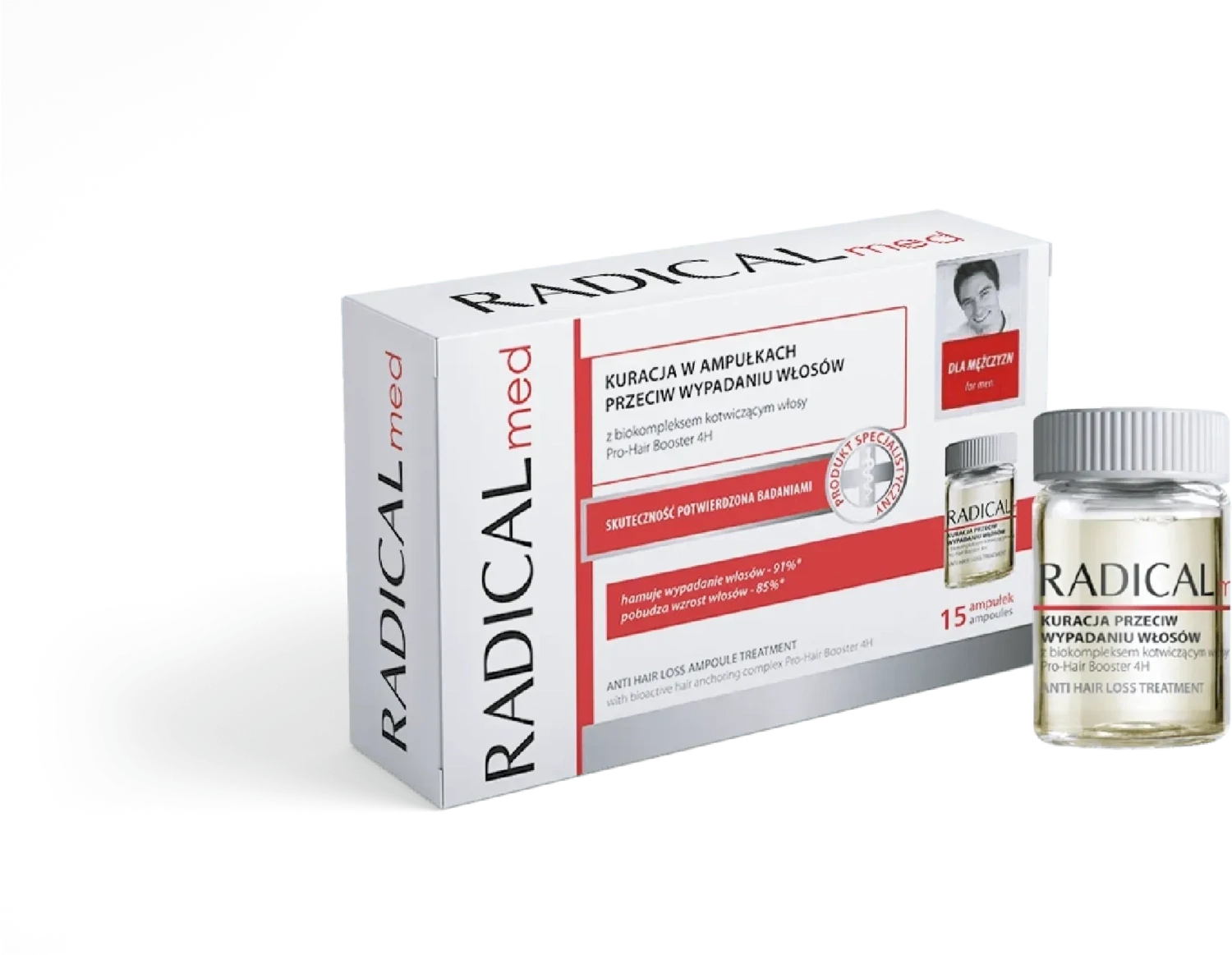 Anti Hair Loss Ampoule For Men 15*5ml