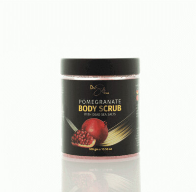 FACE AND BODY SCRUB WITH DEAD SEA MINERALS - POMEGRANATE
