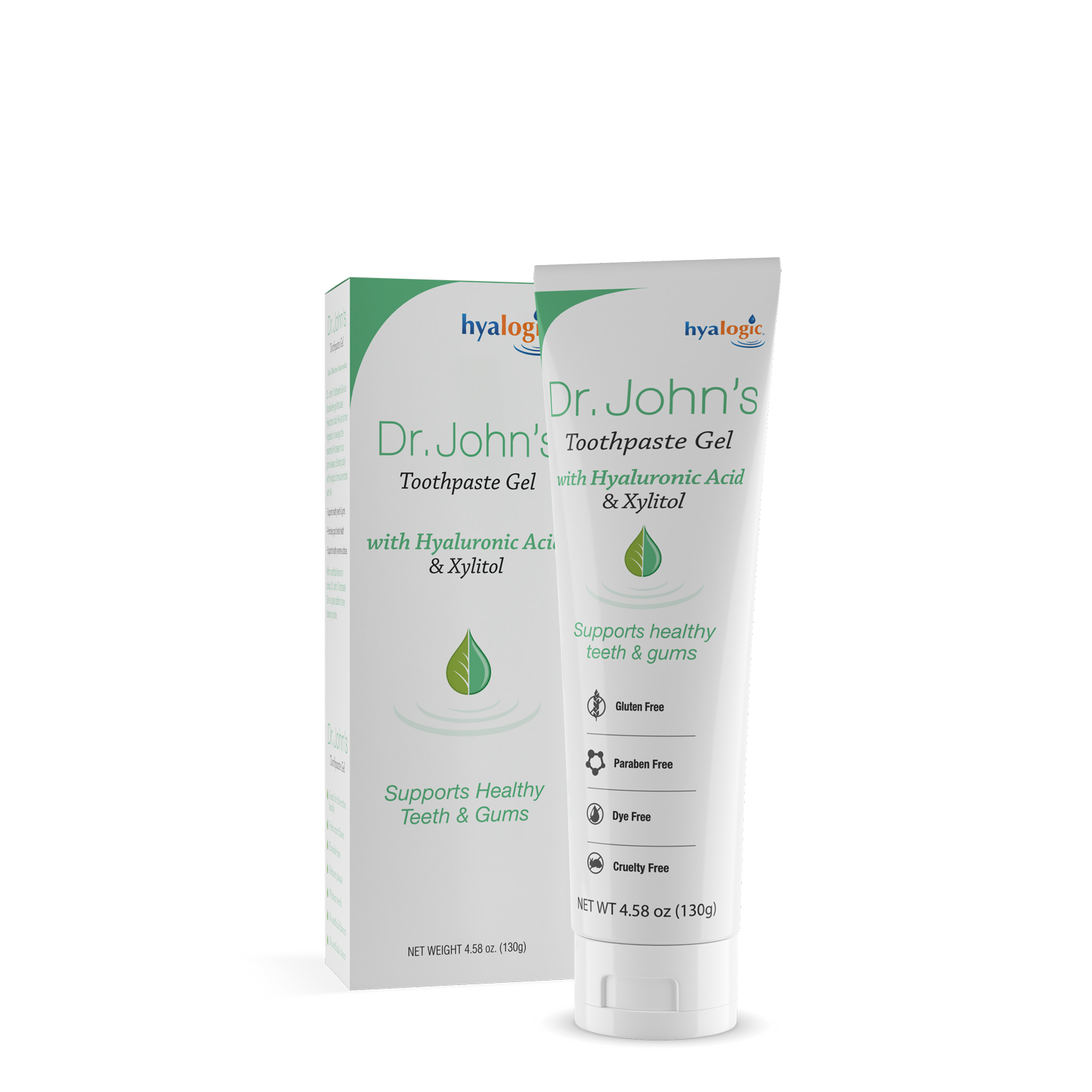 hyalogic Dr. John Toothpaste Gel with Hyaluronic Acid & Xylitol
