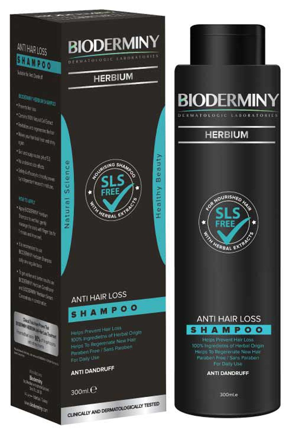 Bioderminy herbium antihairloss shampoo-antidandruff 300ml