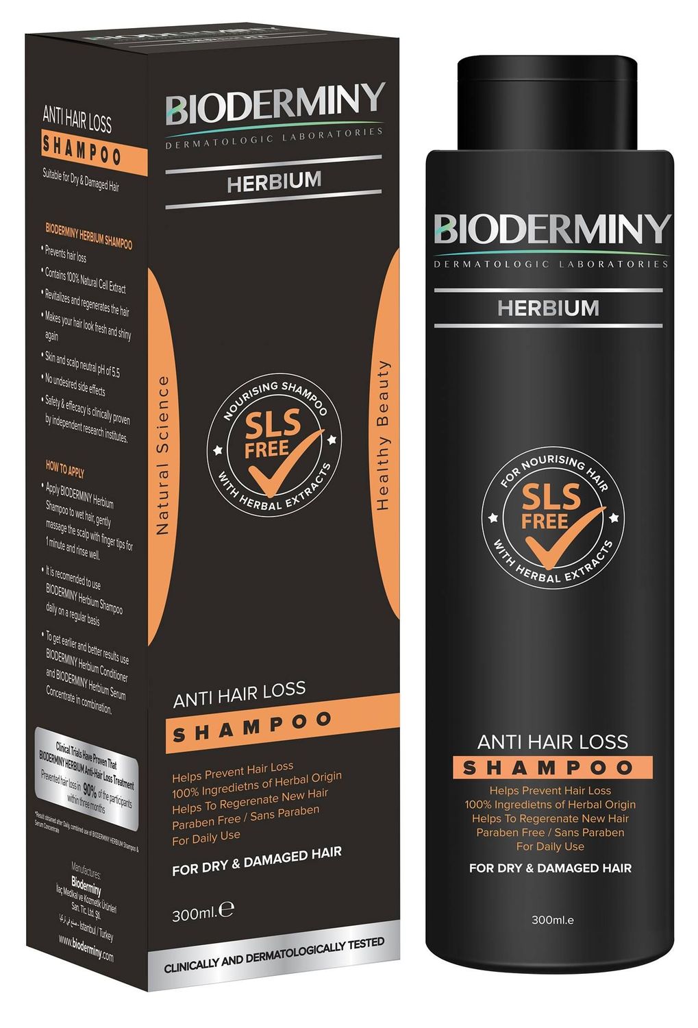 Bioderminy herbium antihairloss shampoo-dry hair 300ml