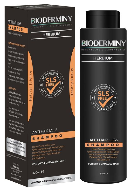 Bioderminy herbium antihairloss shampoo-dry hair 300ml