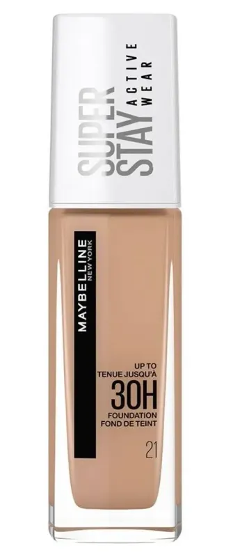 Maybelline – Foundation SuperStay 30H Active Wear – 21: Nude Beige.