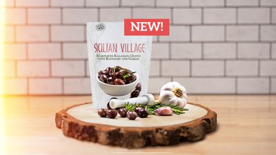 Marinated Kalamata Olives with Rosemary and Garlic