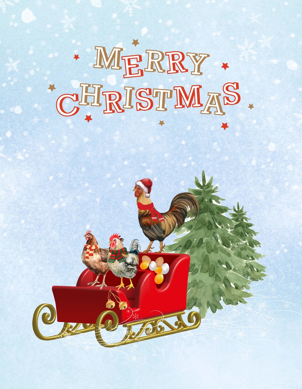 Merry Christmas - sleigh