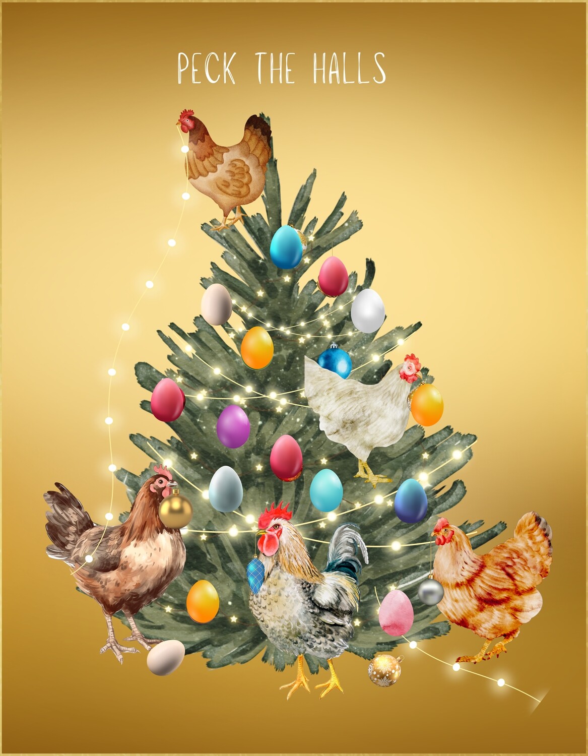 Peck the halls -  Eggs/tree