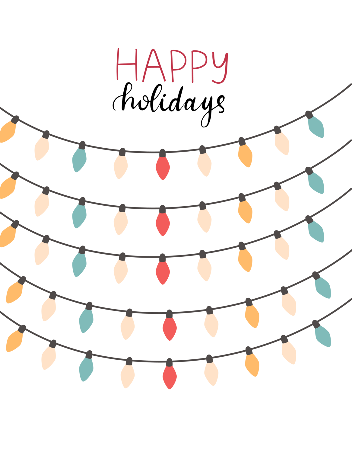 Happy Holidays - Lights