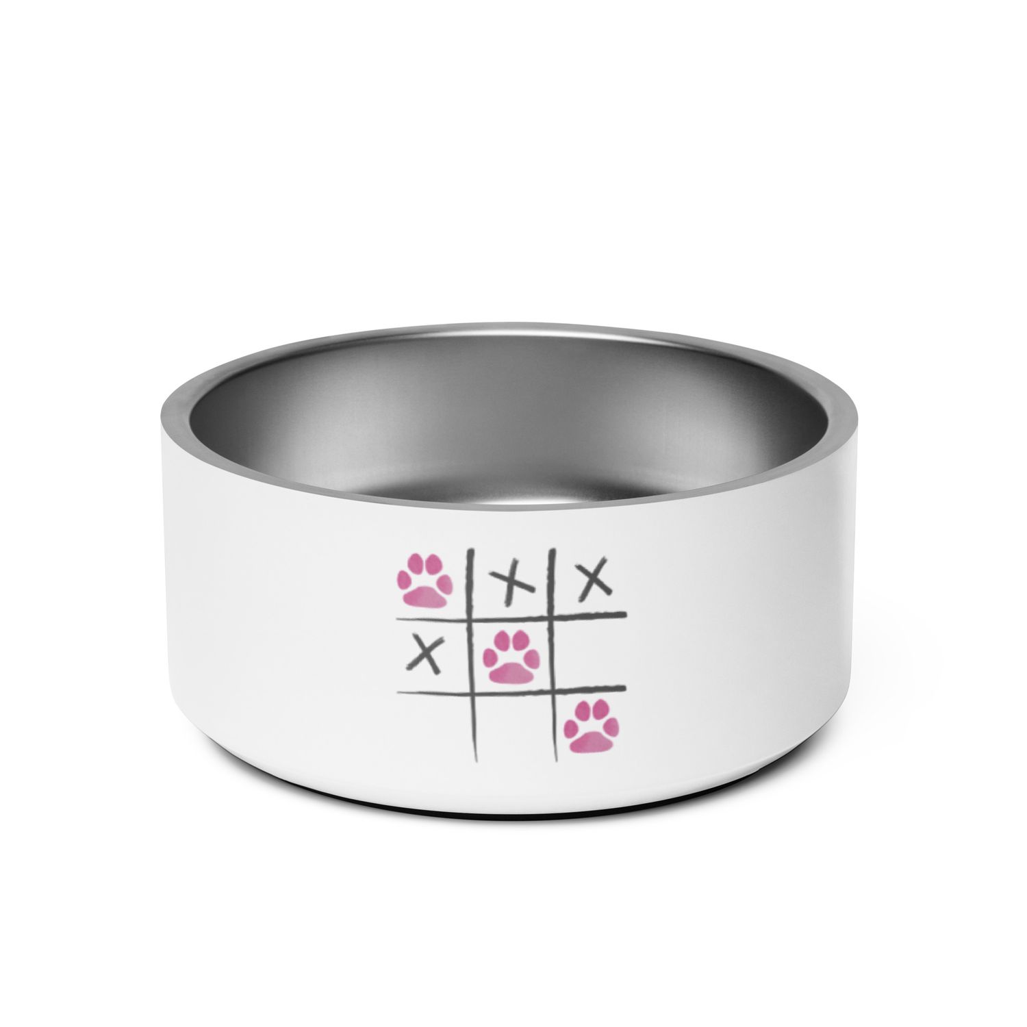 Tic Tac Paw- Stainless Steel Pet bowl