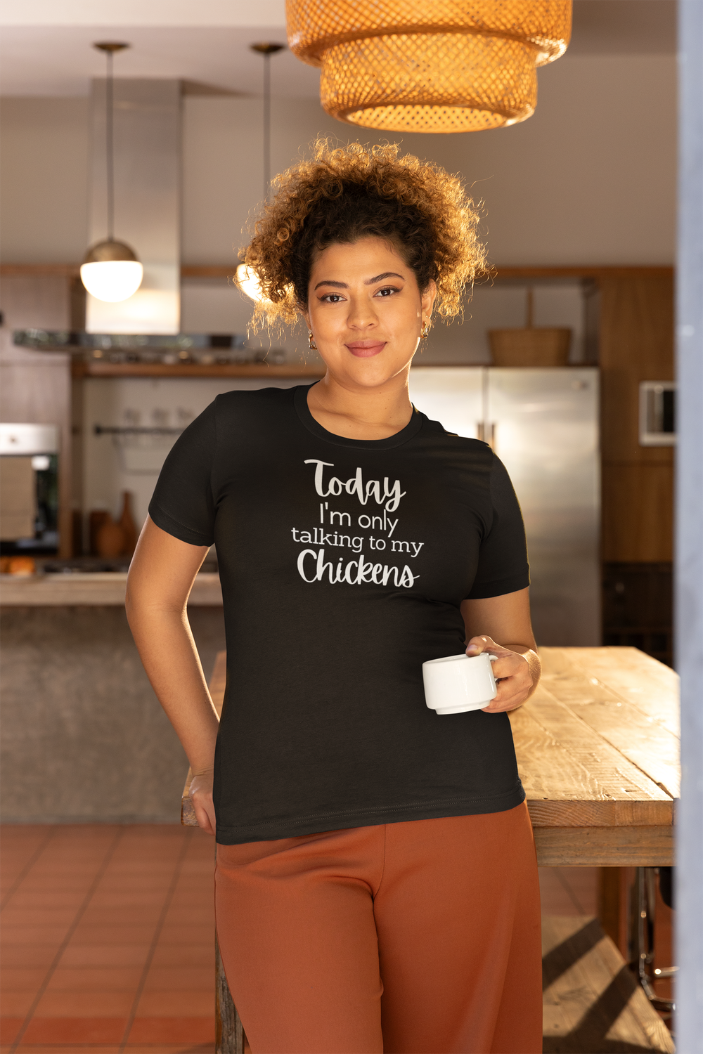 Today I am Only Talking TO My Chickens -  t-shirt