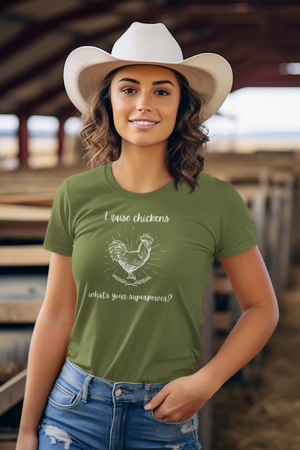 I Raise Chickens What's Your Superpower -  Unisex t-shirt