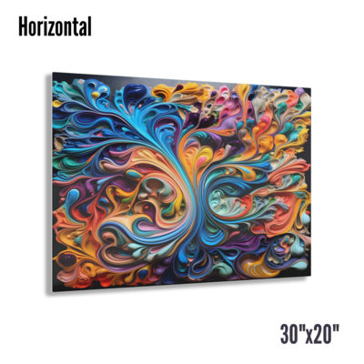 3D Color Acrylic Print - Ribbon