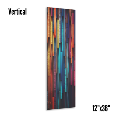 3D Wood Planks Acrylic Print