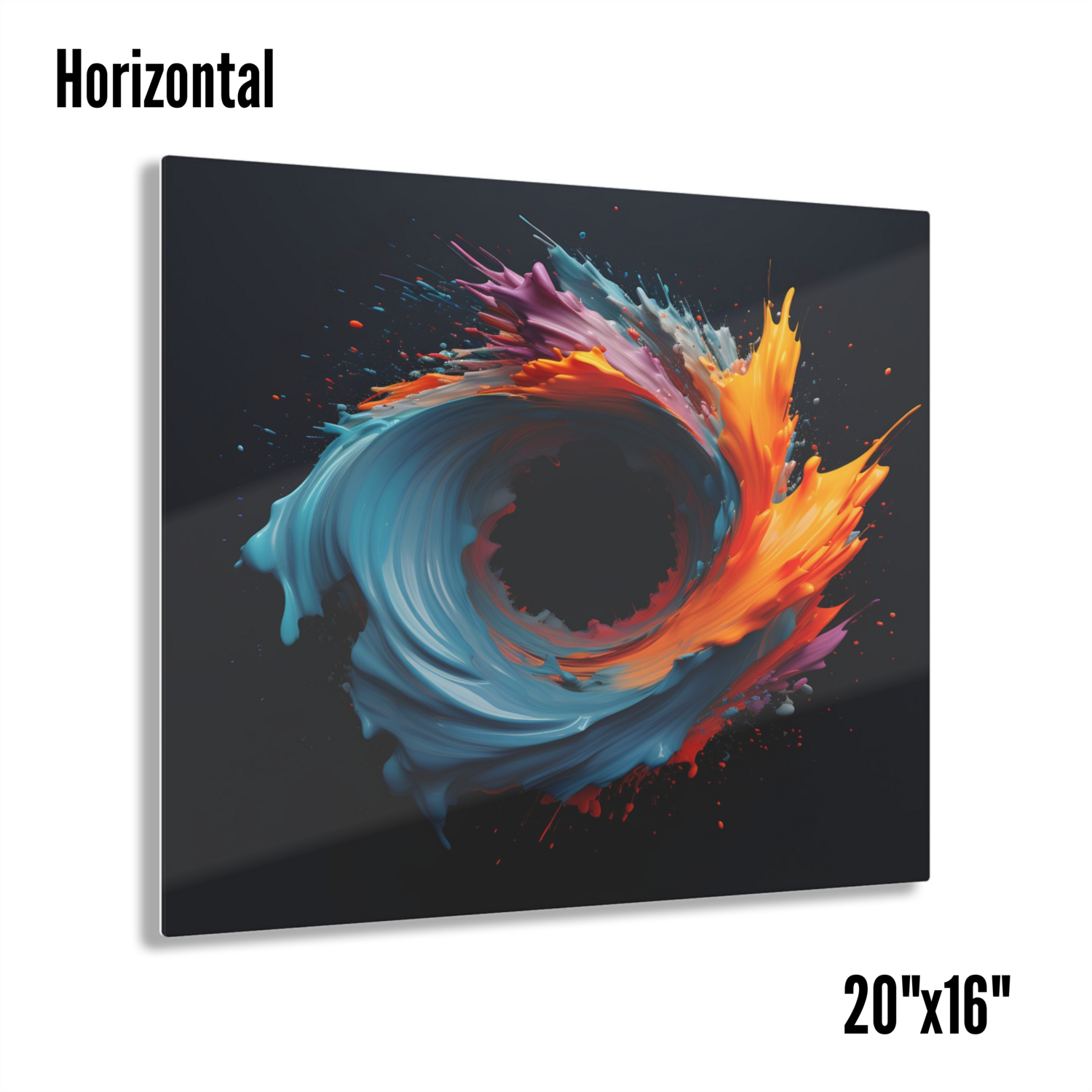 3D Color Acrylic Print - Round Expression