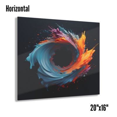 3D Color Acrylic Print - Round Expression