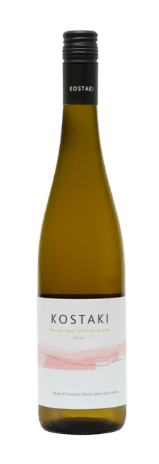 KOSTAKI ROSÉ - ORGANIC, WINE OF GREECE, 75cl KOSTAKI ROSÉ - ORGANIC, WINE OF GREECE, 75cl