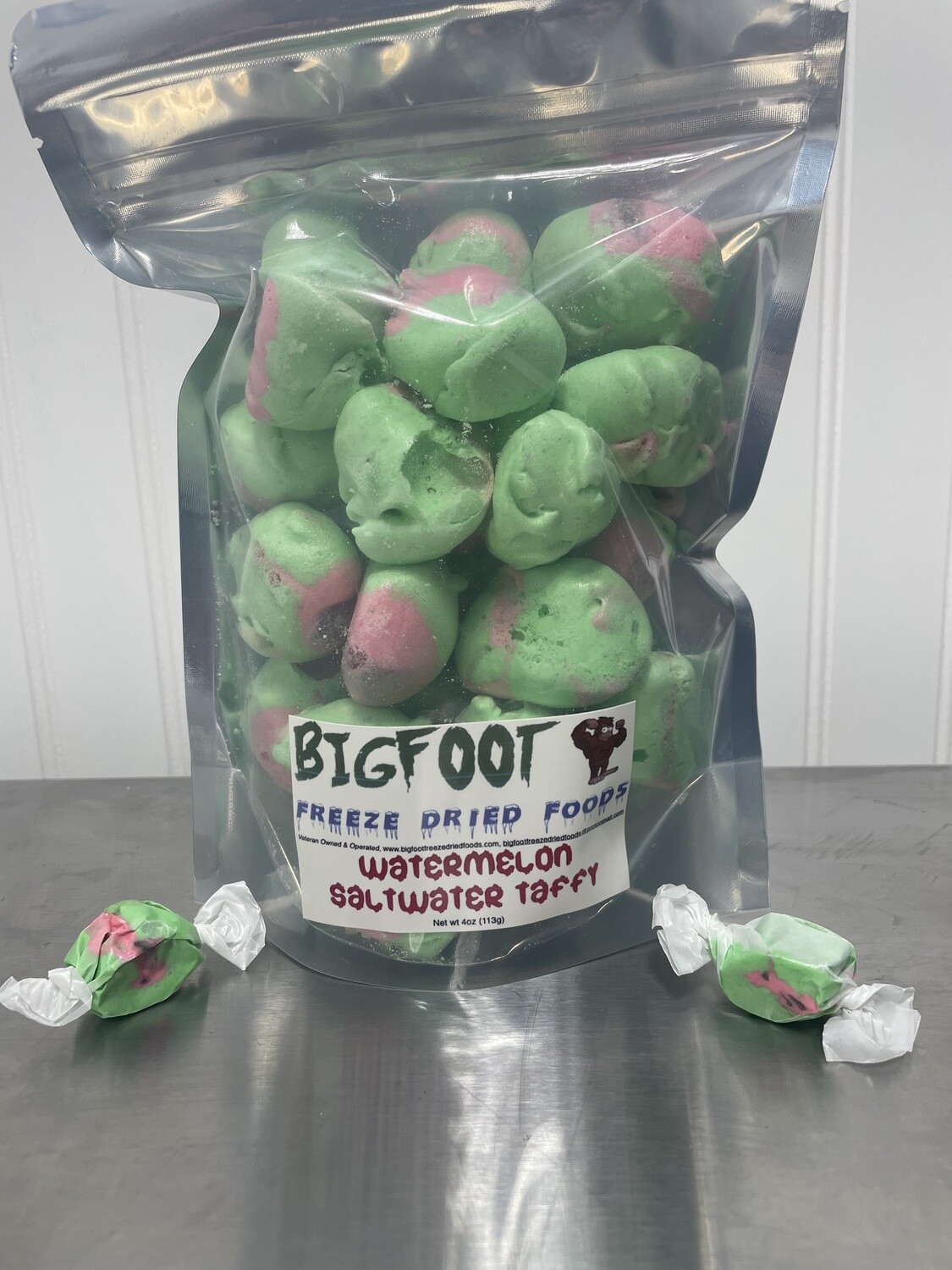 Watermelon Saltwater Taffy-FREEZE DRIED-BIGFOOT BAG