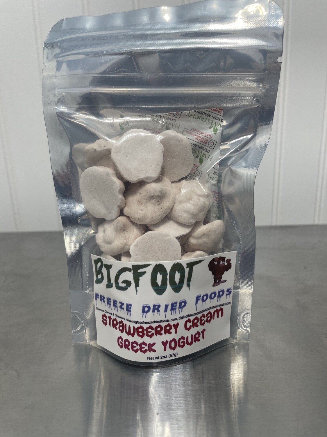 Strawberry Cream Greek Yogurt-FREEZE DRIED-SMALLFOOT BAG
