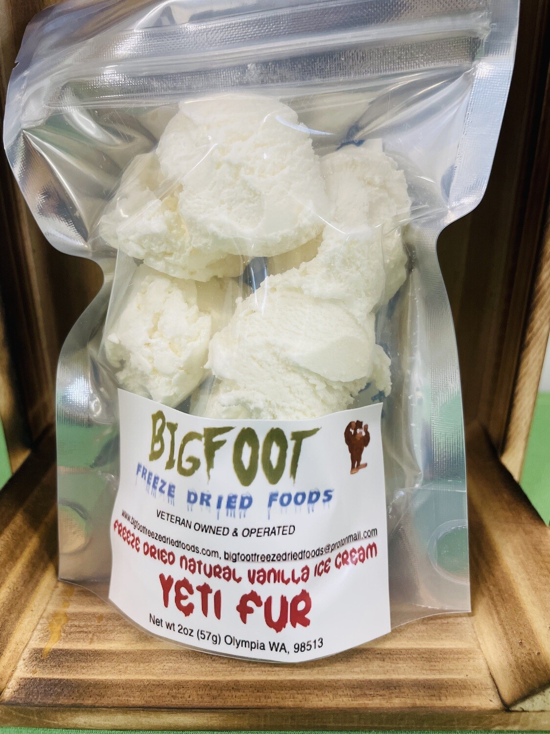 Yeti Fur-(Vanilla Ice Cream) FREEZE DRIED-SMALLFOOT BAG