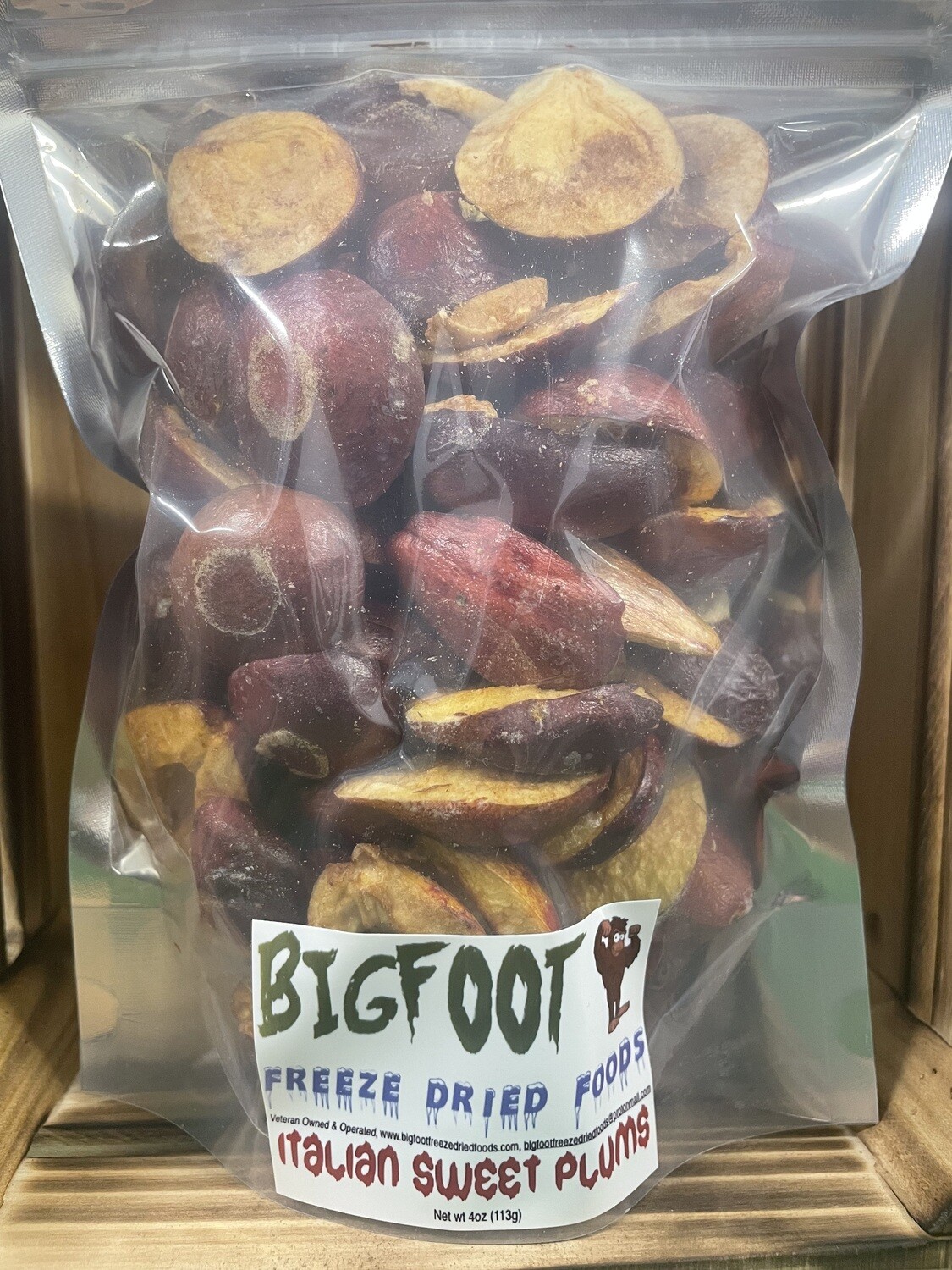 Italian Sweet Plums-FREEZE DRIED-BIGFOOT BAG
