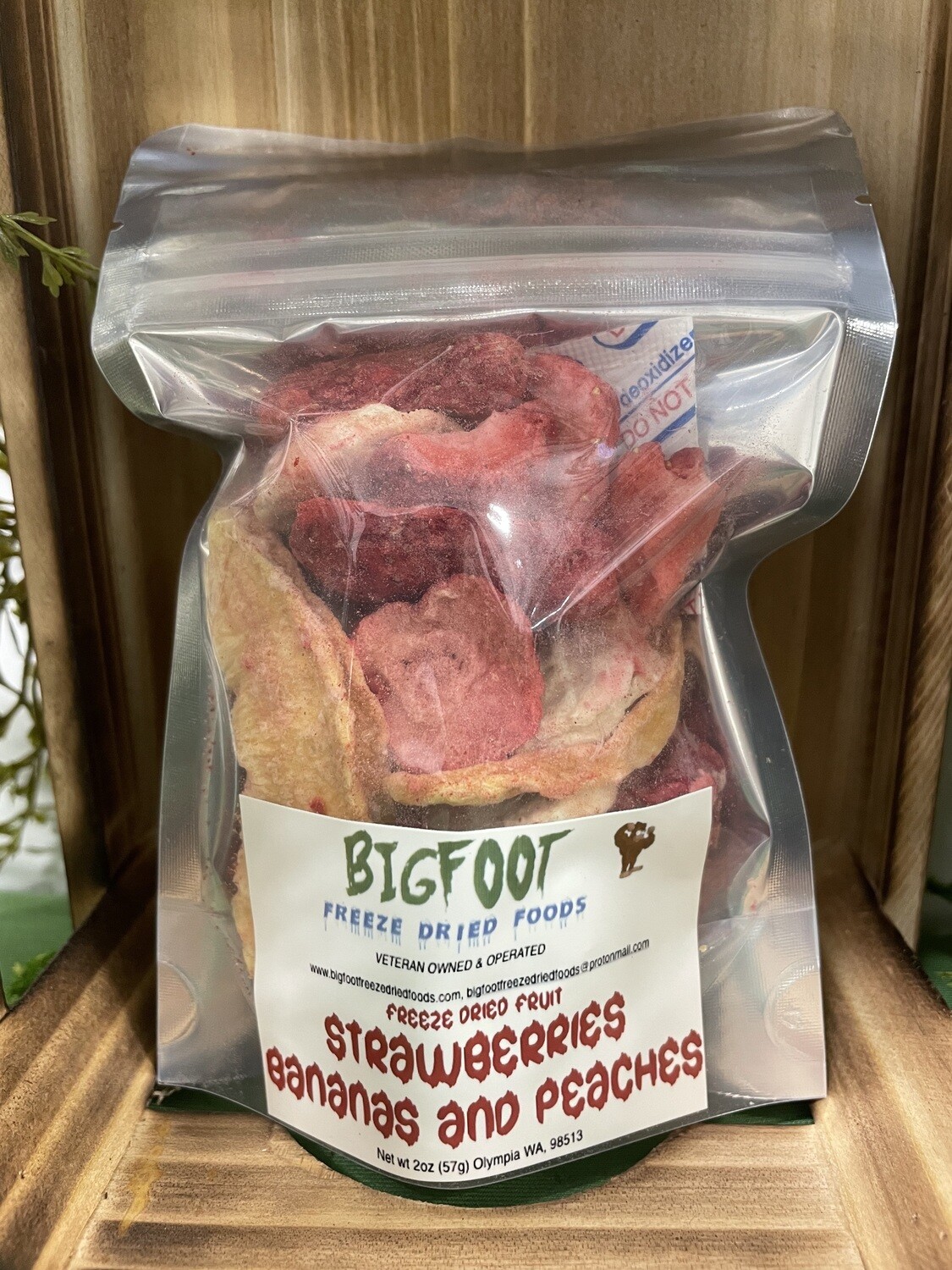 Strawberries, Bananas and Peaches-FREEZE DRIED-SMALLFOOT BAG