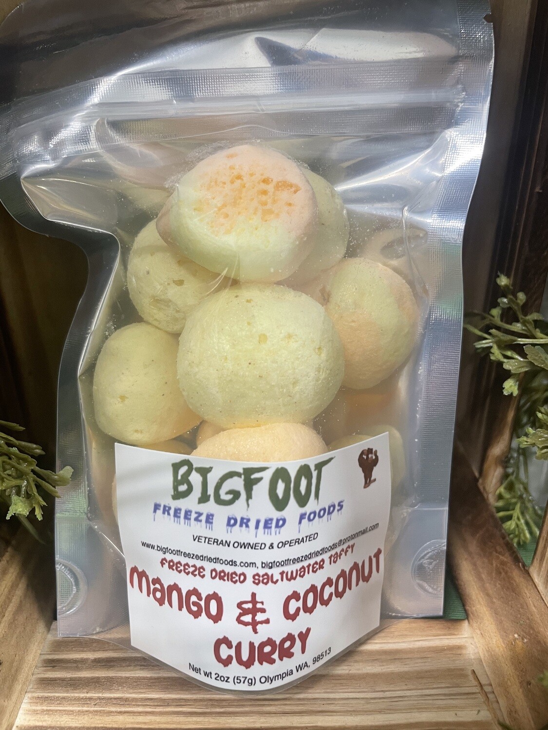 Mango &amp; Coconut Curry-Saltwater Taffy-FREEZE DRIED-SMALLFOOT BAG