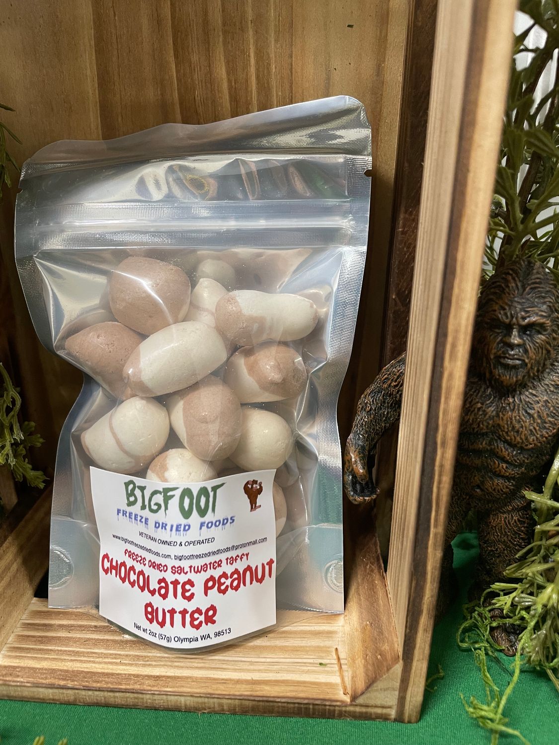 Chocolate Peanut Butter Saltwater Taffy-FREEZE DRIED-SMALLFOOT BAG