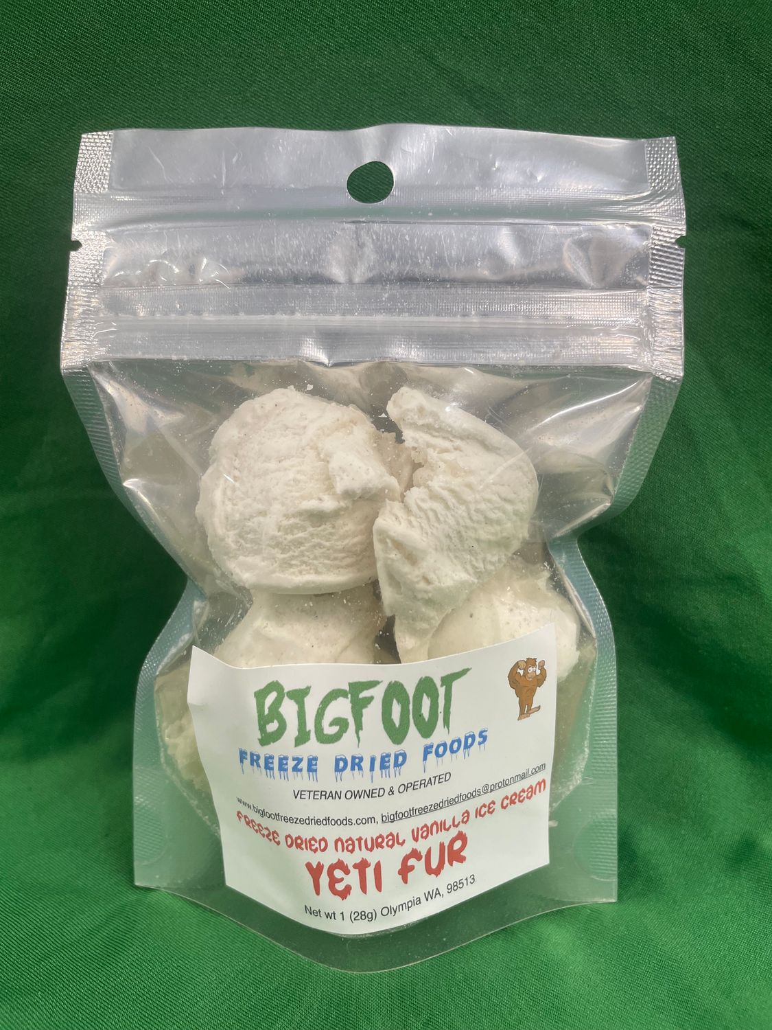 Yeti Fur-(Vanilla Ice Cream) FREEZE DRIED-SMALLFOOT BAG