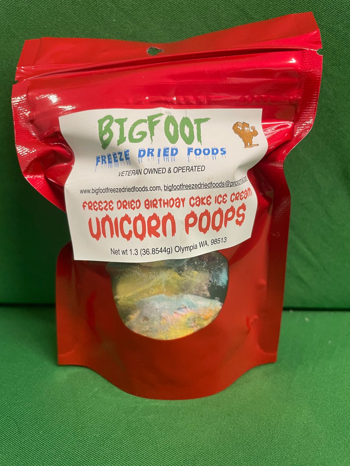 Unicorn Poops-Birthday Cake Ice Cream-FREEZE DRIED-Small Bag