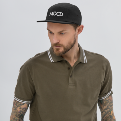 MOCD Five Panel Hat | White Letters