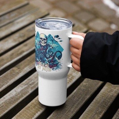 Death By MTB Travel mug with a handle
