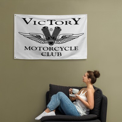 VMC Flag - Black on White