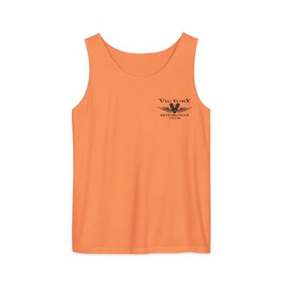 Unisex garment-dyed tank top, Black Logo