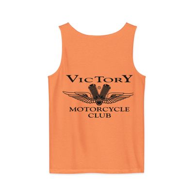 Unisex garment-dyed tank top, Black Logo