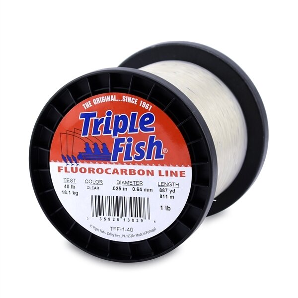Triple Fish Fluorocarbon Leader One Pound Spools