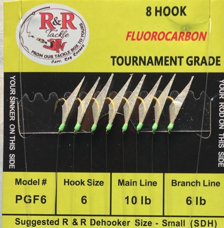 R&R Fluorocarbon Sabiki PGF6