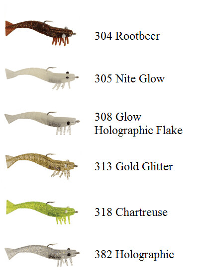 D.O.A. Shrimp Lure 4"