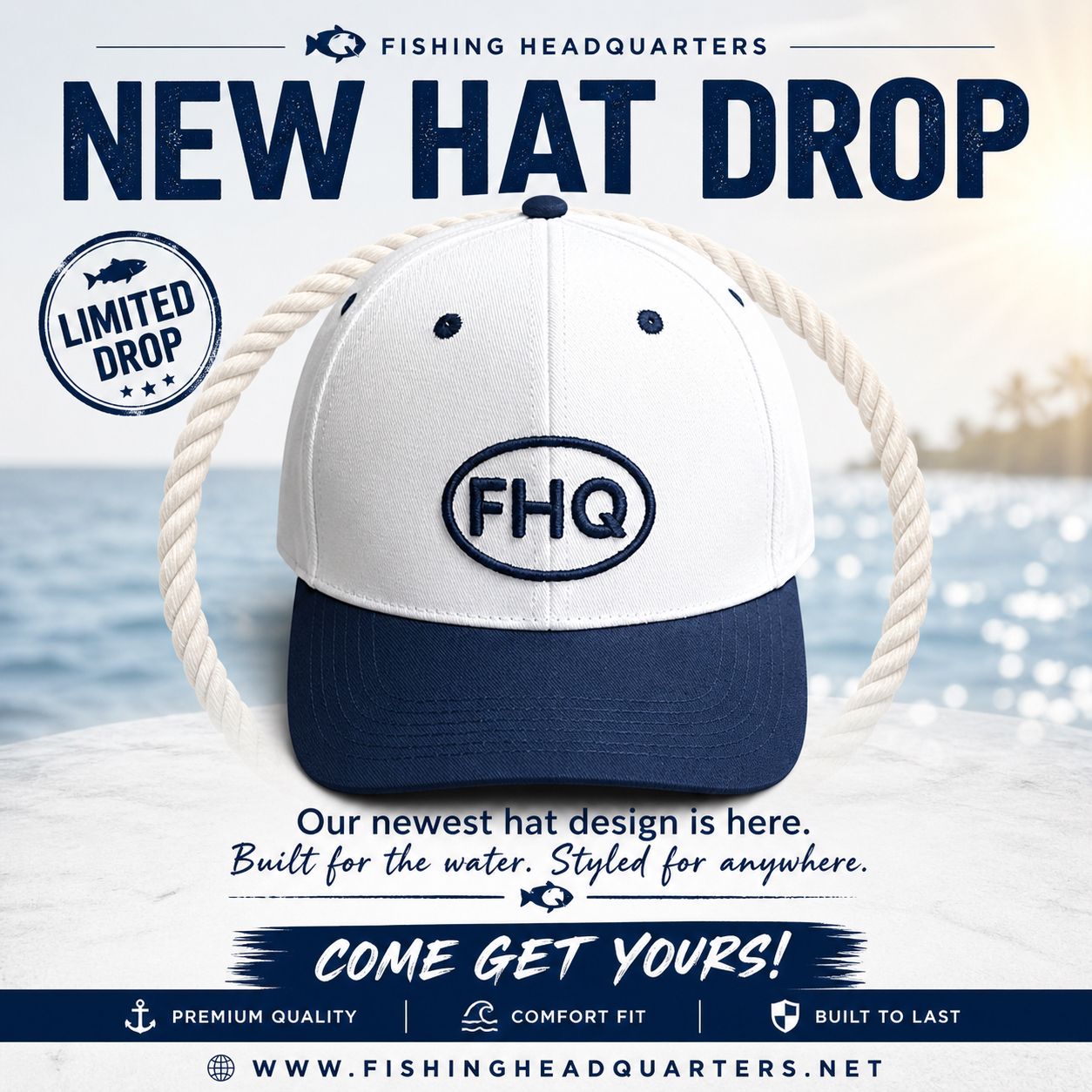 Fishing Headquarters FHQ Hat