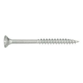 C/sunk head timber screw 5x40 (box 100) Silver