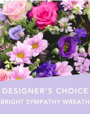 Designer's choice bright sympathy wreath