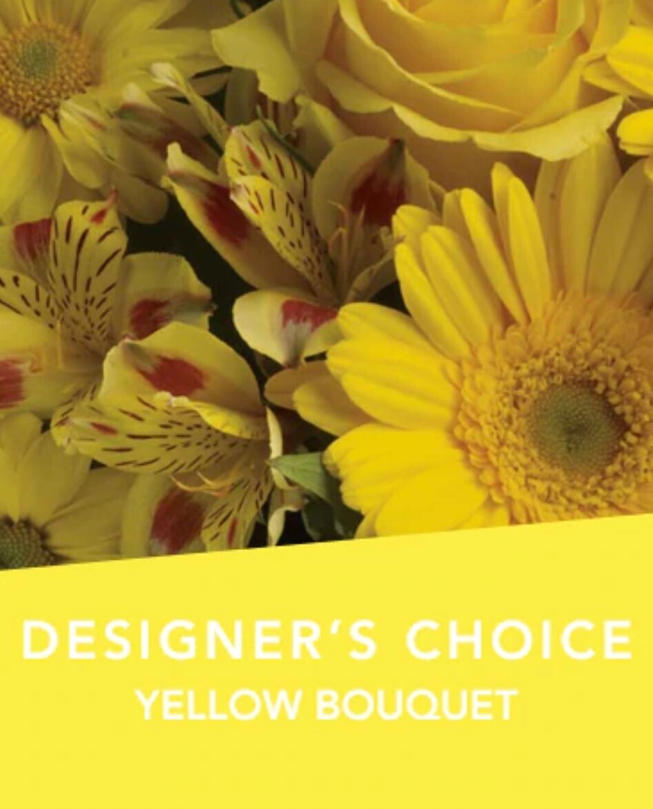 Designer's choice yellow bouquet