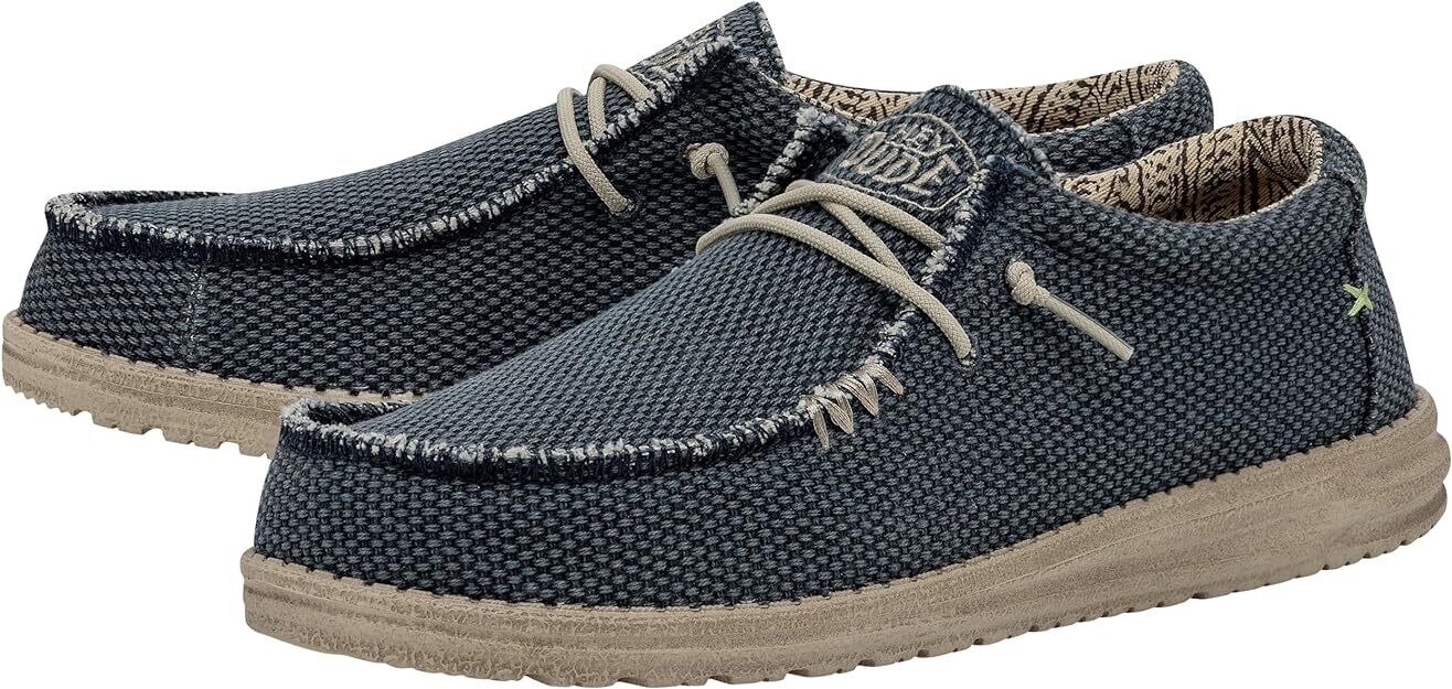 MOCASINES SIN CORDONES HEY DUDE WALLY BRAIDED - BLUE NIGHT