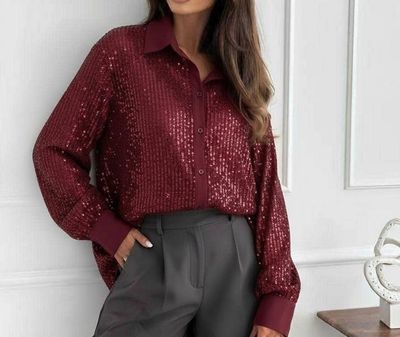 Chemise bordeaux