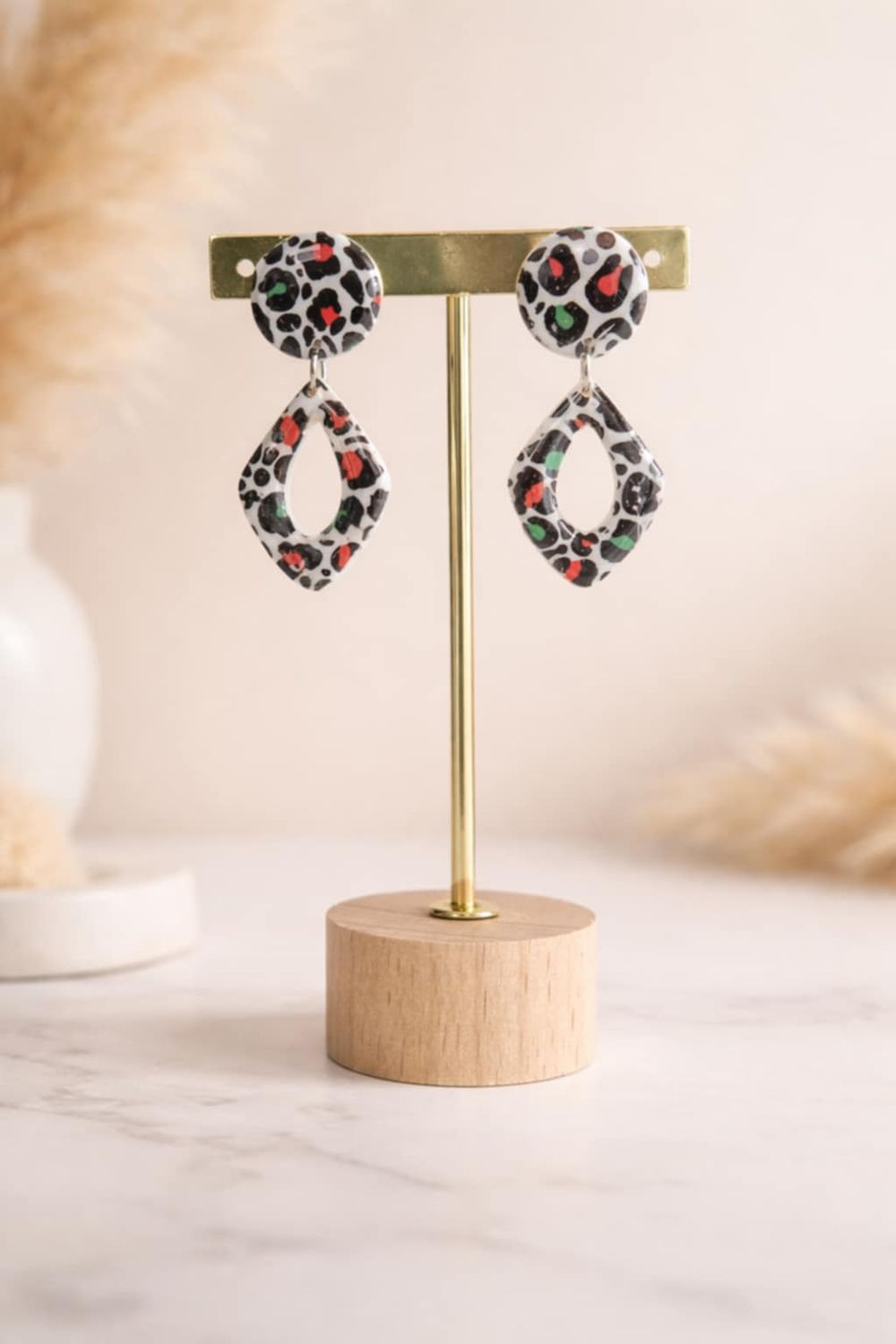 Boucles d’oreilles léopard